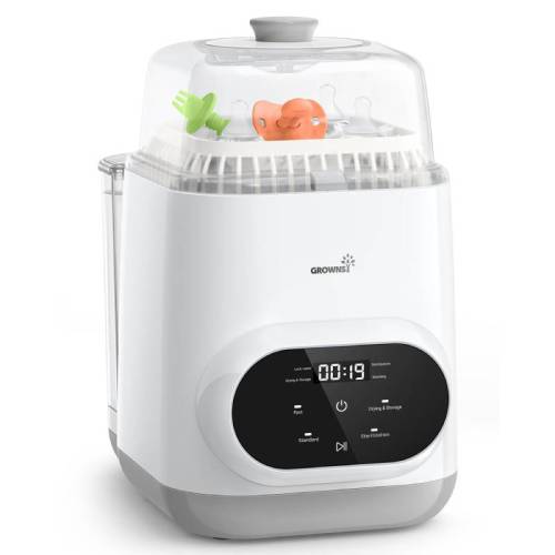 Grownsy All-in-One Bottle Washer and Sterilizer and Dryer Replaces Hand Washing