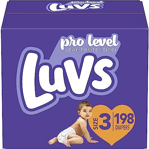 Luvs Diapers Size 3, 198 Count - Disposable Diapers