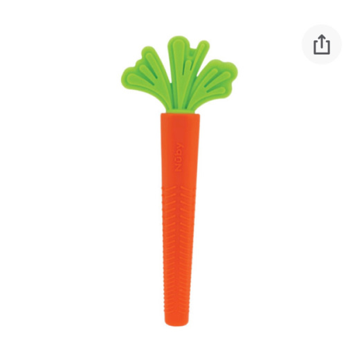 Silicone Carrot Tube Teether