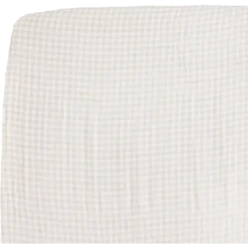 Little Unicorn Premium Crib Sheet | Breathable & Super-Soft Muslin Fabric (Tan Gingham)