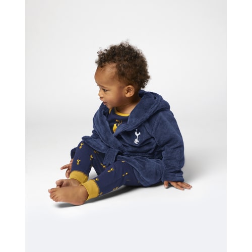 Spurs Baby Navy Dressing Gown Robe