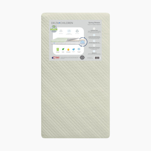 Delta Children Spring Breeze Mattress - Sage/White