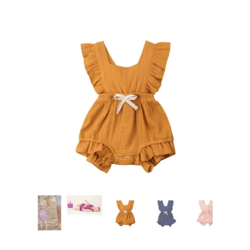 SIERRA Ruffle Romper - Hazel & Bo