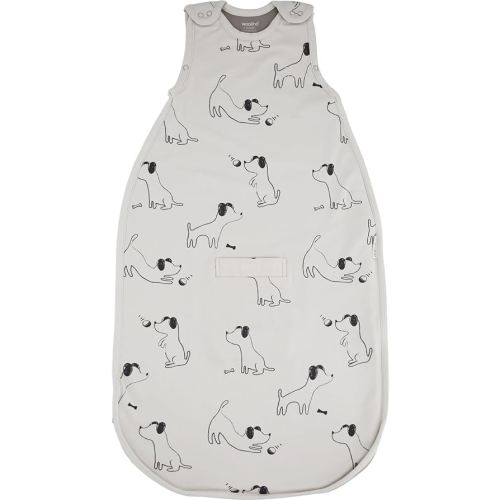 Woolino 4 Season Sleep Sack - Ultimate Merino Wool Sleeping Bag - Two-Way Zipper Adjustable Universal Size Sleep Sack for Baby (2-24 Months) - Puppy