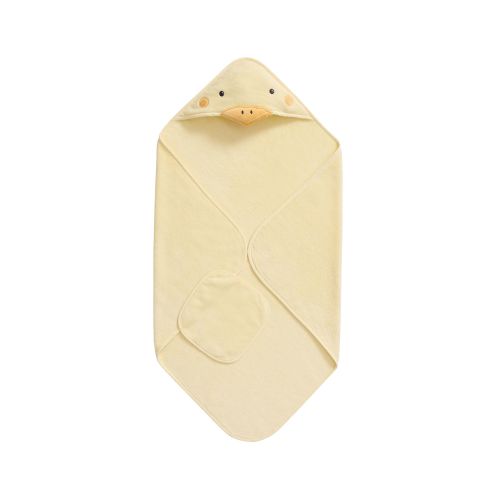 Super Soft Duck Baby Hooded Towel & Washcloth Set