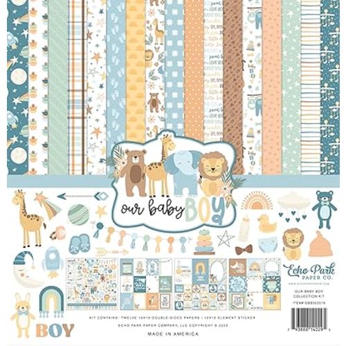 Echo Park Collection Kit 12"X12" - Our Baby Boy