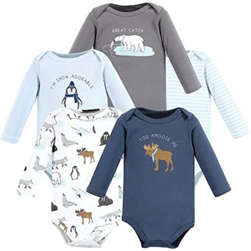 Hudson Baby Unisex Baby Cotton Bodysuits