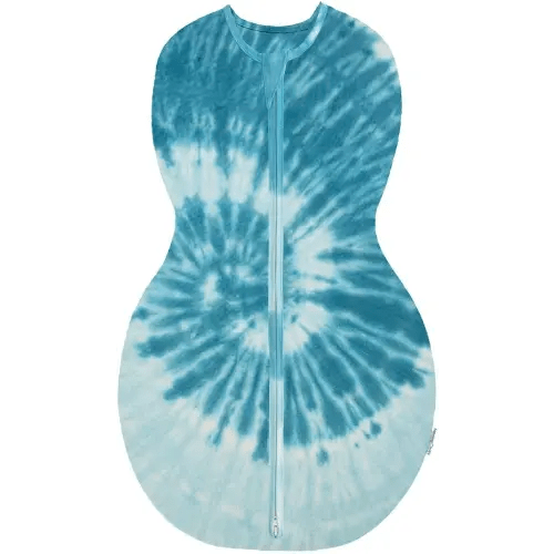 Happiest Baby Sleepea 5-Second Swaddle - Tie Dye Blue, Medium (12-18lb.)
