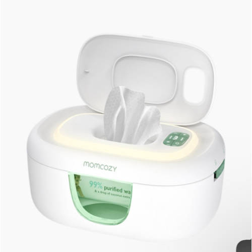 Momcozy Baby Wipe Warmer - White/Green | Babylist Shop