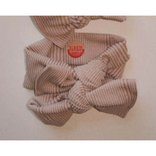 Oversized Bow Camel Wavy Ribbed Tie On Headwrap – Bloom Headwraps