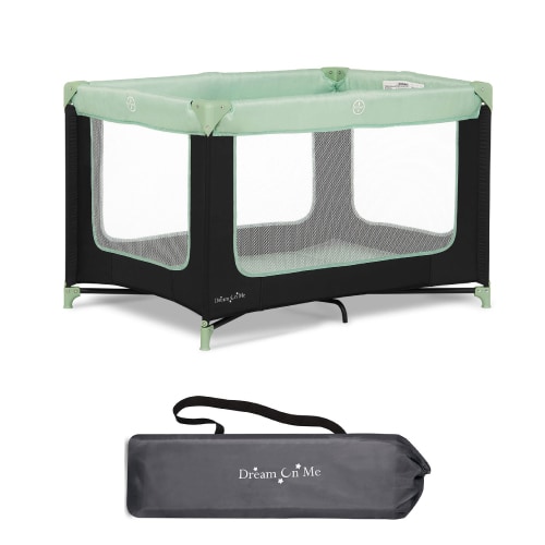 Dream on Me Zodiak Portable Playard with Carry Bag & Shoulder Strap, Mint, Unisex