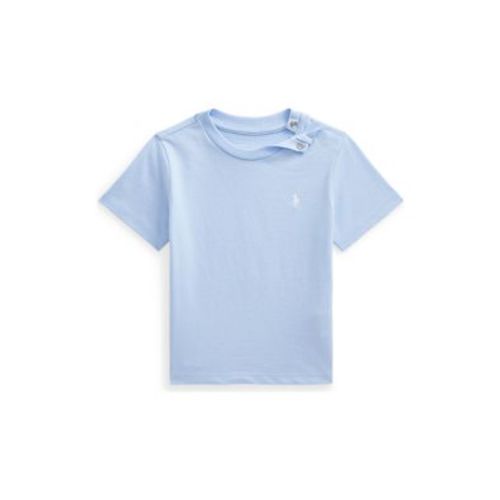Baby Boys Cotton Jersey Crew Neck T-Shirt
