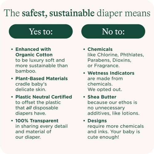 HealthyBaby Certified Safe Organic Cotton Enhanced Diapers - Size 5 - 40ct