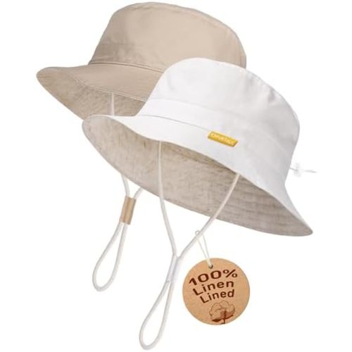 FURTALK Baby Toddler Sun Hat for Boy Girl Summer Bucket Hat Kids Sun Protection Beach Hat