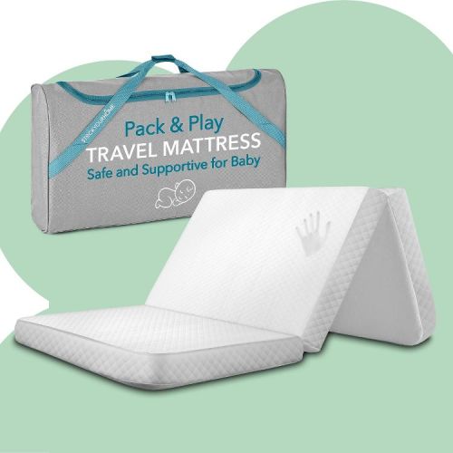 Foldable Travel Pack n Play Mattress Pad with Bag