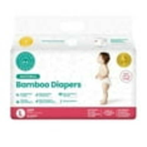 Size 4&5 - L, Little Toes Natural Disposable Hypoallergenic, Bamboo Viscose Pull-Ups, Size L, 36 Count