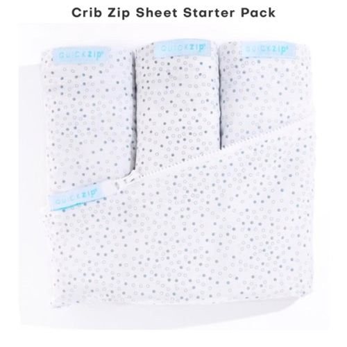 Crib Zip Sheet Starter Pack: Crib 3 Pack