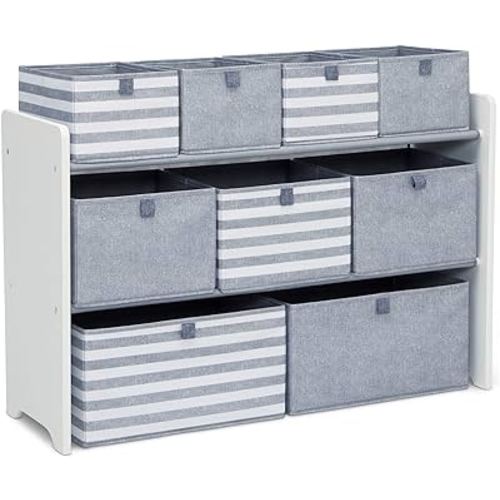 GAP GapKids Deluxe Toy Organizer - Greenguard Gold Certified, Grey/White