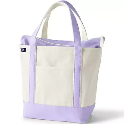 Medium 5 Pocket Open Top Canvas Tote Bag | Lands' End