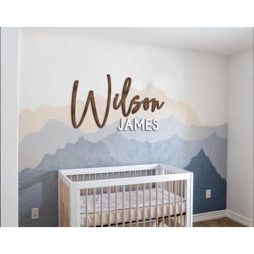 Custom Wood Nursery Name Sign, Custom Nursery Sign, Wooden Name Sign, Wood Sign, Wood Decor, Nursery Decor, Wooden Baby Names, Nursery Names