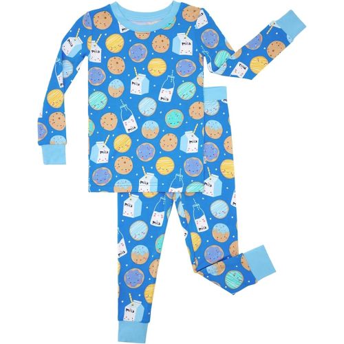 Little Sleepies Two-Piece Pajama Set for Boys & Girls, Soft Viscose from Bamboo Toddler Pajamas for Kids, Family Matching PJs