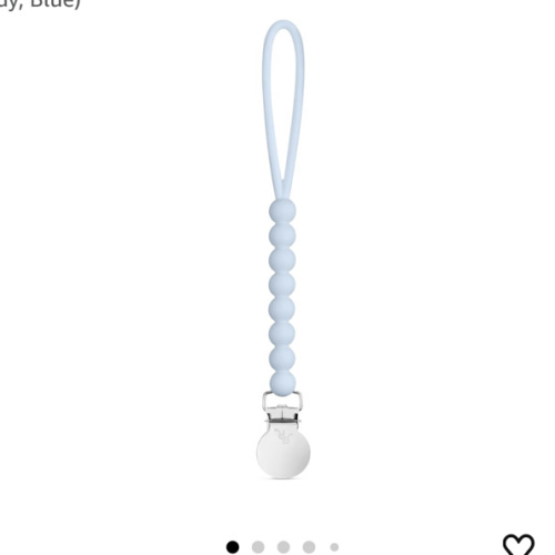 Ryan & Rose Cutie Clip Judy - Pacifier Clip Holder Silicone (Judy, Blue)