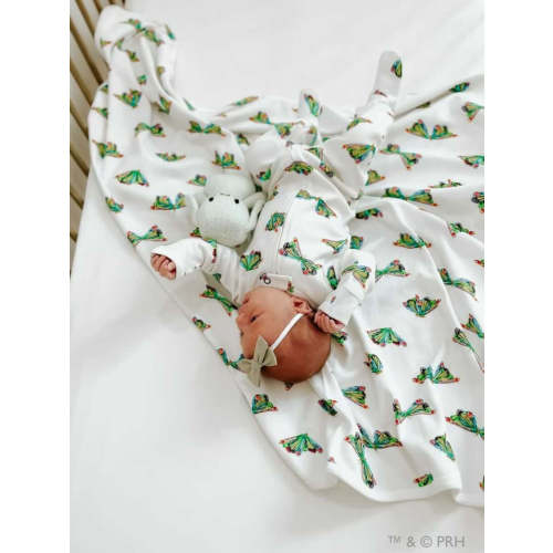 Organic Zipper Footie, Butterfly