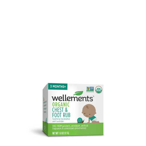 Wellements, Organic Baby Chest & Foot Rub, Gently Soothes, 3+ Months