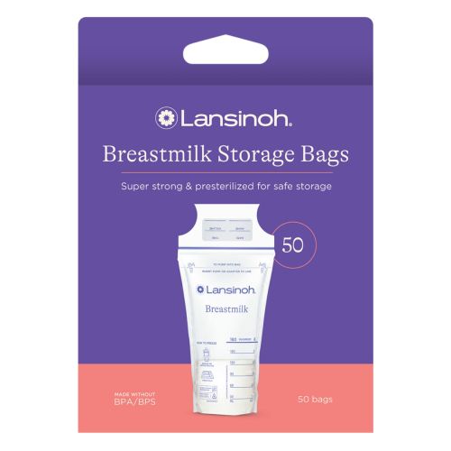Lansinoh Breastmilk Storage Bags, 50CT