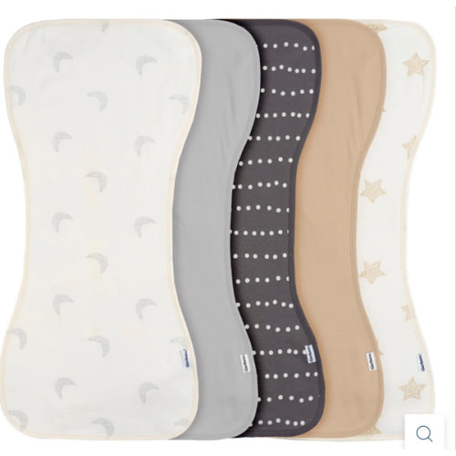 5-Pack Baby Neutral Stars & Moons Jersey Burp Cloths – Gerber Childrenswear