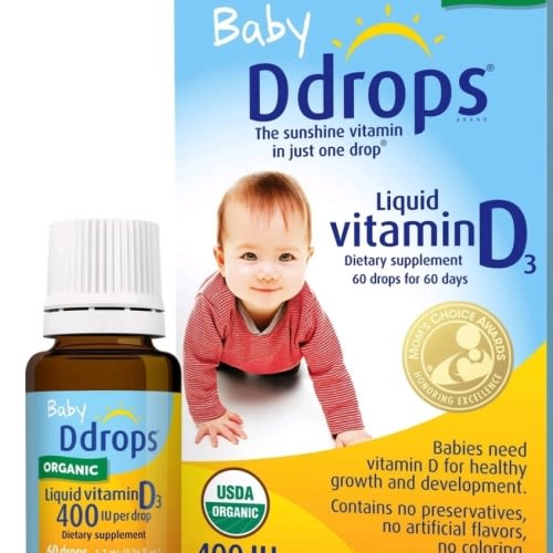 Ddrops Organic Baby Vitamin D Drops