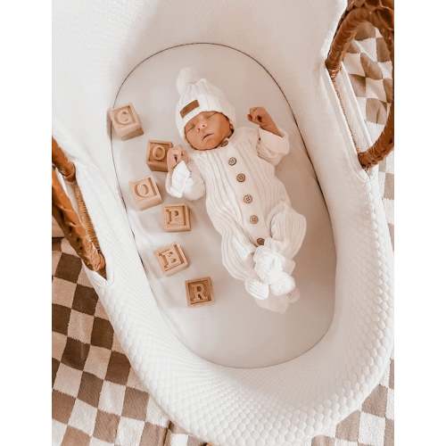 Ribbed Beanie - Milk