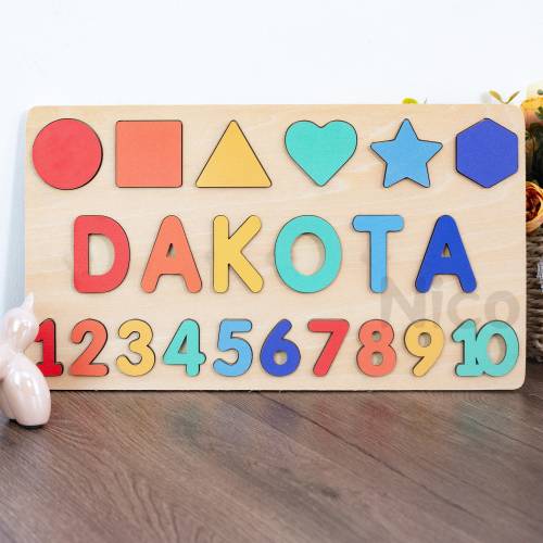 Personalized Puzzle-1st Birthday Gift-Gifts for Baby-Name Puzzle for Toddlers-Baby Name Puzzle-Baby Shower Gift-Christmas Gifts