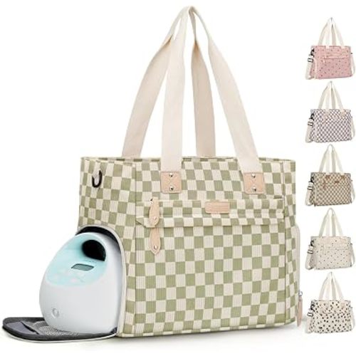 Pritent Baby Diaper Bag Tote,Waterproof Maternity Breast Pump Bags for Mom