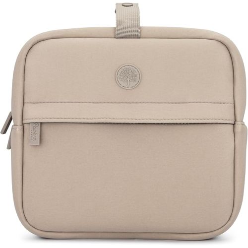 Parker Baby Drift Neoprene Insulated Baby Bottle Cooler | Soft & Waterproof Snacks & Breast Milk Cooler Travel Bag w/Insulated Interior | Attaches to Backpacks & Strollers | Modern & Neutral Colors