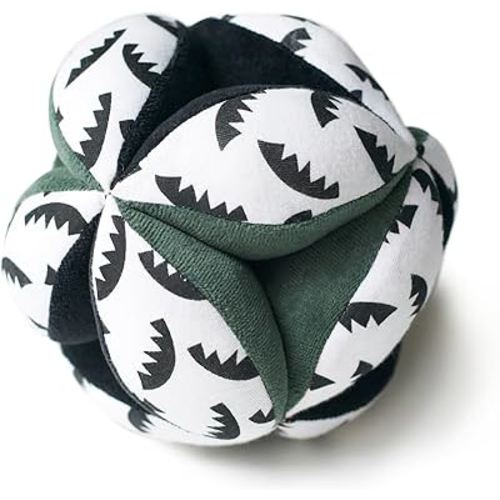 Wee Gallery Sensory Clutch Ball - Developmental Activity for Babies and Toddlers - Visual Stimulation, Motor Skills, Soft Interactive Sensory Toy for Infant Play