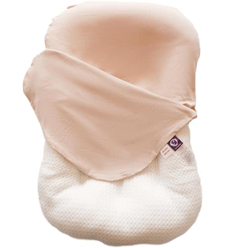 CooCooBaby Infant Lounger, Baby Nest Cover for Baby Girls & Boys, Newborn Essentials for Baby 0-12 Months, 100% Cotton Breathable (DustyRose)