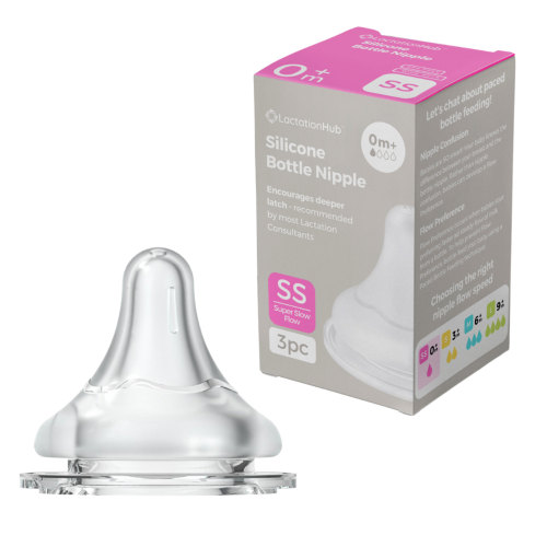 GentleFlow+ Bottle Nipple with Gradual Slope for Breastfed and Combo Fed Babies