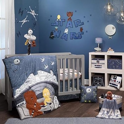 Lambs & Ivy Star Wars Signature Millennium Falcon 3-Piece Baby Crib Bedding Set