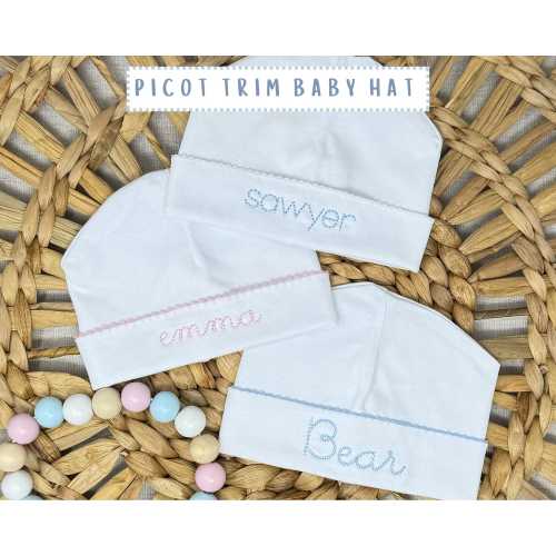 Personalized Newborn Baby Hat Custom Baby Hat Coming Home Hat Hospital Baby Name Hat Baby Gift Embroidered Gender Reveal Hat Photo Prop