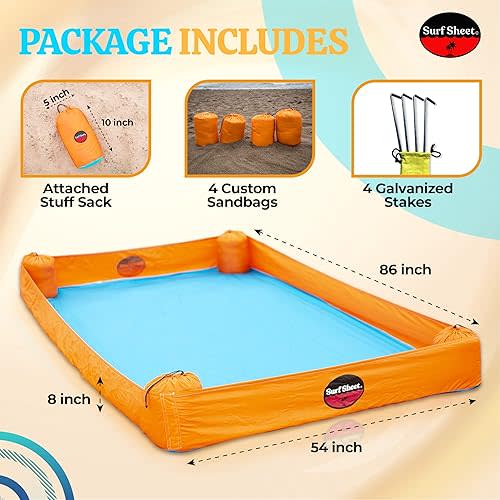 Sandproof Beach Blanket - Orange