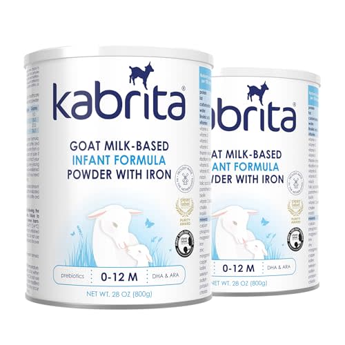 Kabrita Goat Milk-Based Infant Formula – 28oz – Pack of 2 – Natural, Gentle Baby Formula – European, Non-GMO – Ages 0-12 Months