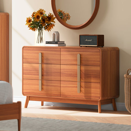 George Oliver Mid Century Modern Dresser,6 Drawer Dresser With Storage,chest Of Drawers & Reviews | Wayfair