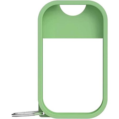 Touchland Mist Case for Power Mist and Glow Mist (1FL OZ), Protective and Stylish Hand Sanitizer Spray Accessory, Silicone Case with Keyring, Matcha Green