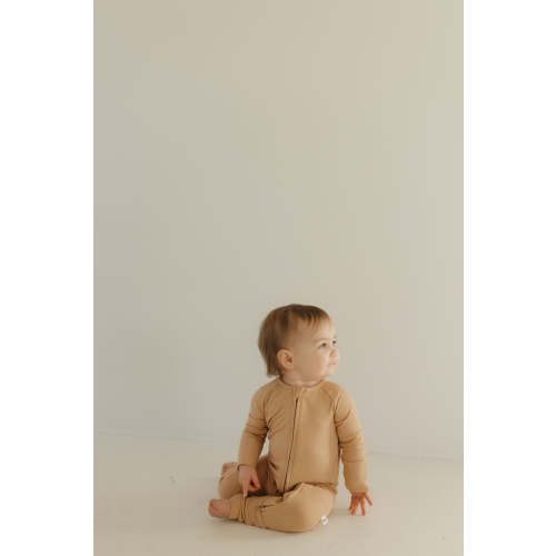 Bamboo Zip Pajamas | Tawny