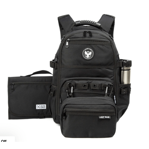 [Black] New Dad Diaper Bag Bundle