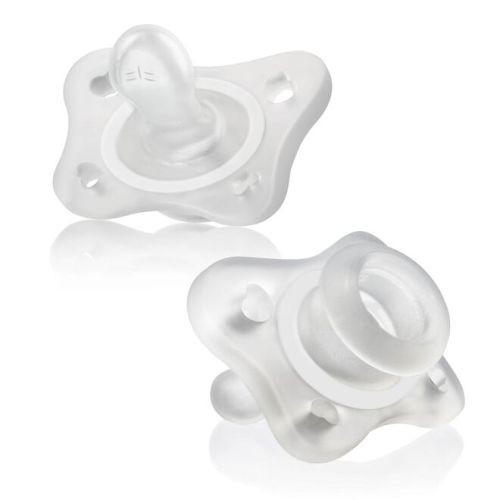 Chicco | PhysioForma Mini Pacifier | Clear | 2pc | 0-2M