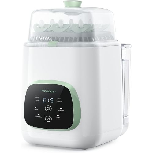 Momcozy KleanPal Pro All-in-One Bottle Washer, Sterilizer & Dryer - Matte | New Matte White Design, 26 Powerful Spray Jets, 9 Cleaning Modes, 72 Hours Storage, built for new parents' everyday feeding
