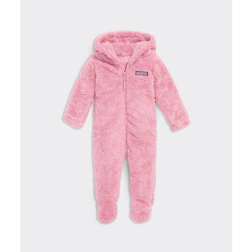 Shop Baby Teddy Fleece Hooded Jumpsuit at vineyard vines