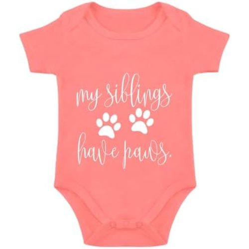 listery My Siblings Have Funny Paws Bodysuit Have Paws Baby Bodysuit Baby Paws Romper Dog Baby Bodysuit